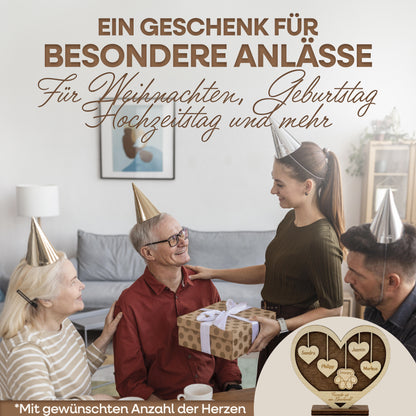 Personalisiertes Holzschild mit Namen - Herz