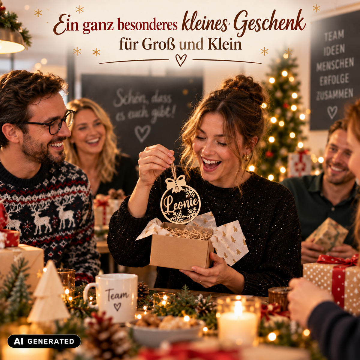 Weihnachtskugel Schneeflocken