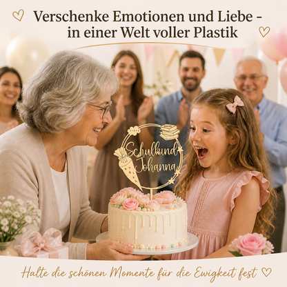 Personalisierter Tortenstecker zur Einschulung