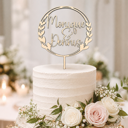 Personalisierter Cake Topper zur Hochzeit