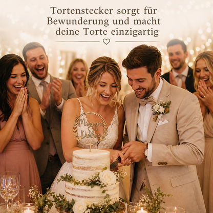 Personalisierter Cake Topper zur Hochzeit
