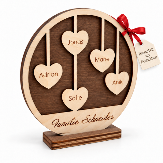 Holzschild mit Namen - Rund