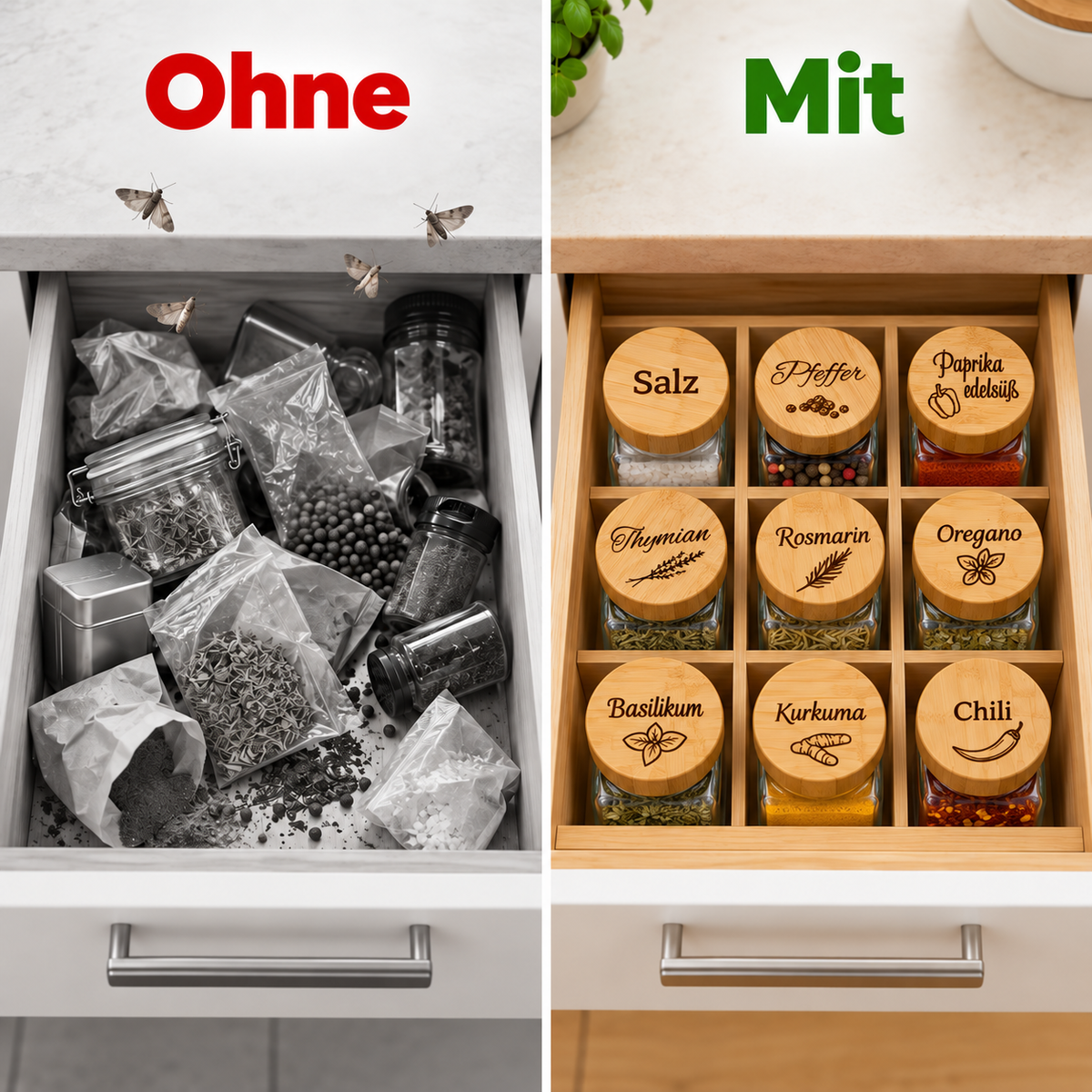 Gewürzgläser mit individueller Gravur