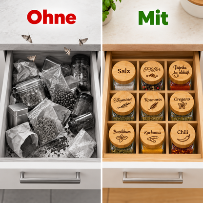 Gewürzgläser mit individueller Gravur